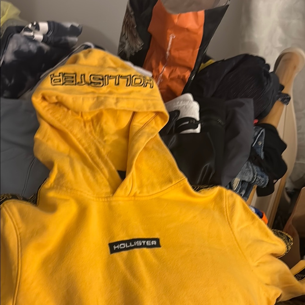 Hollister Yellow Hoodie